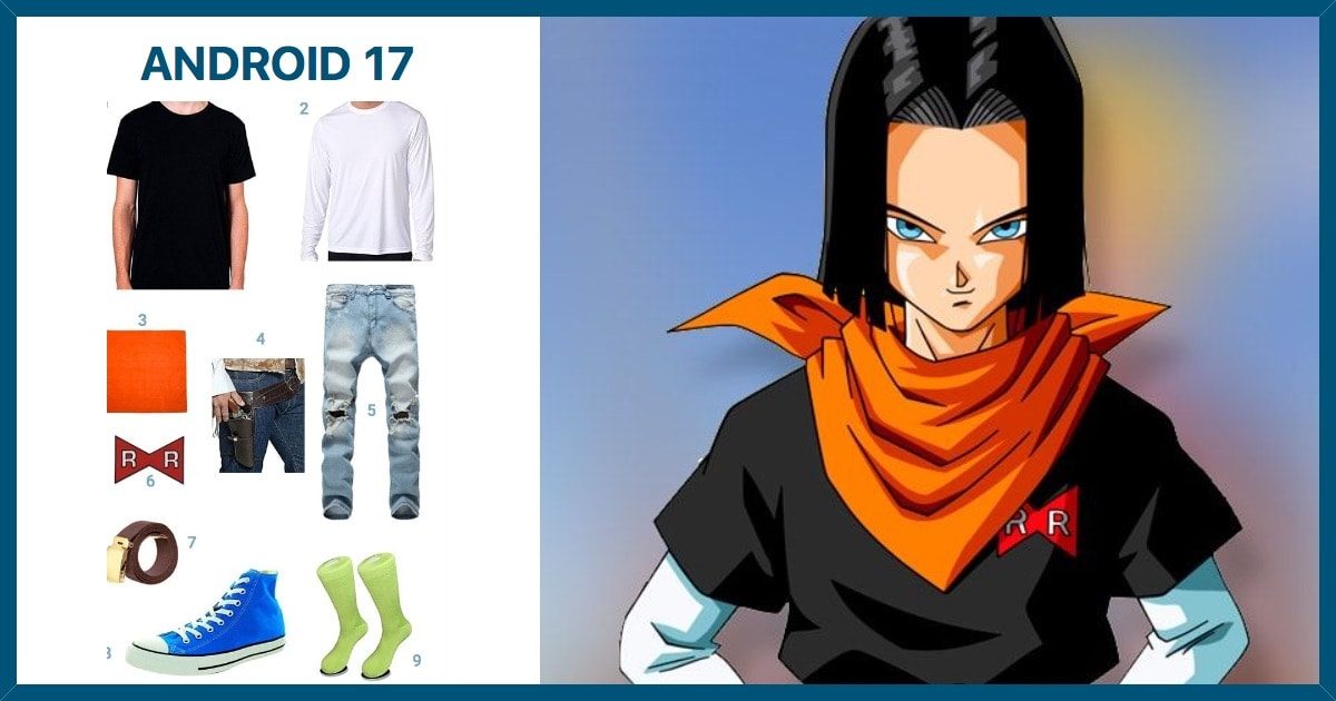 Dragon Ball Android 17 Blue Cosplay Shoes