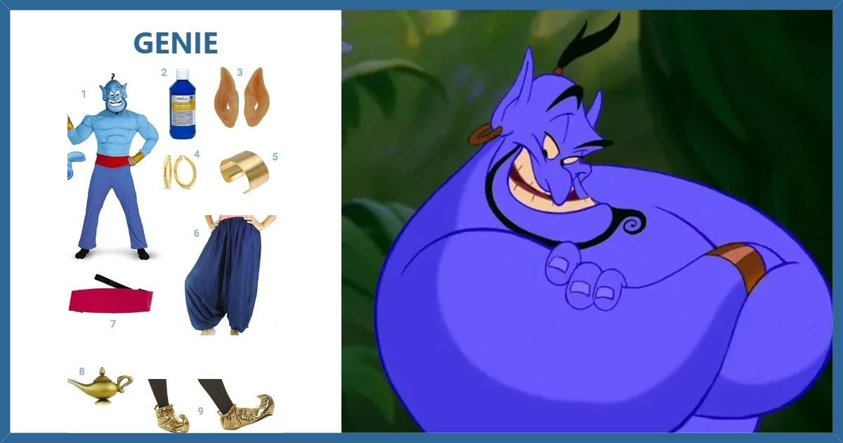 Disney Aladdin Genie Muscle offers Costume