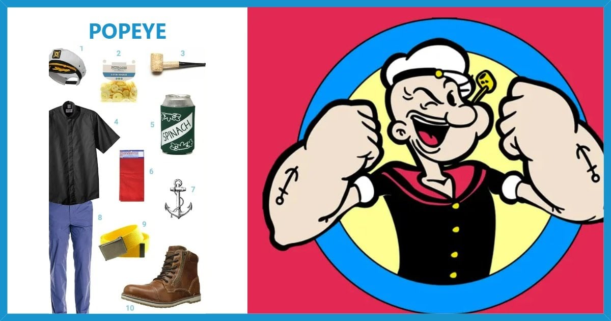 Popeye costume kit