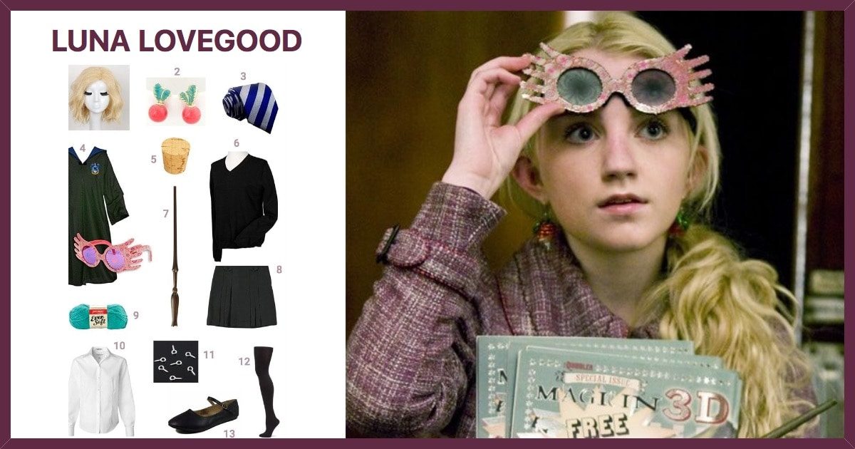 Get the quirky look of Luna Lovegood, a friend of Harry Potter and a member...