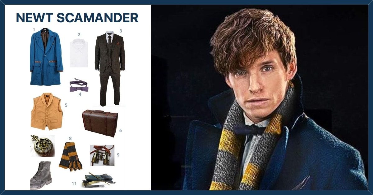 Fantastic Beasts and Where to Find Them Scarf Magic Wand Cosplay Newt Scamander 