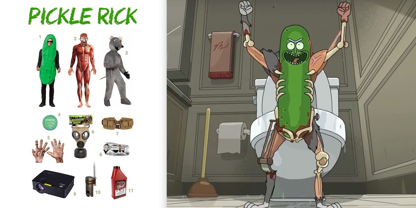 Dress Like Pickle Rick Costume