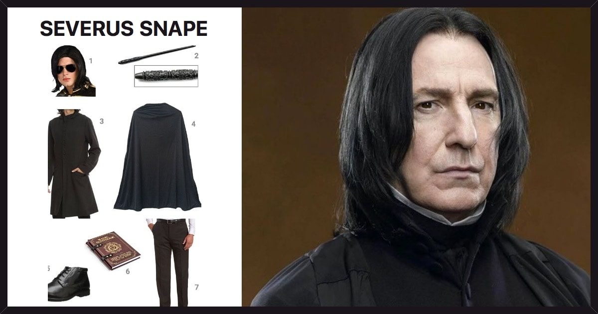 Harry Potter Movie Professor Severus Snape Magic Wand Wizard Cosplay Costume 