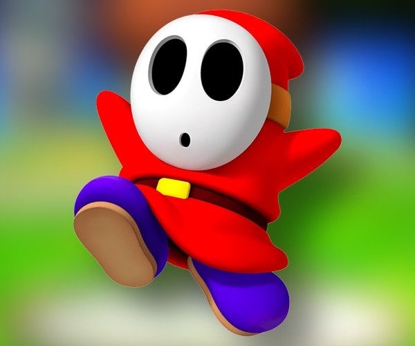 Hide you face to get the look of Shy Guy, the ever present enemy of Mario o...