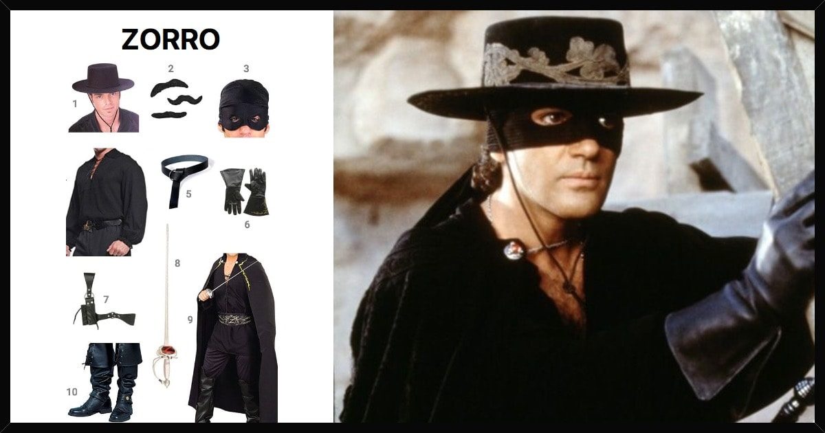 zorro costume for men