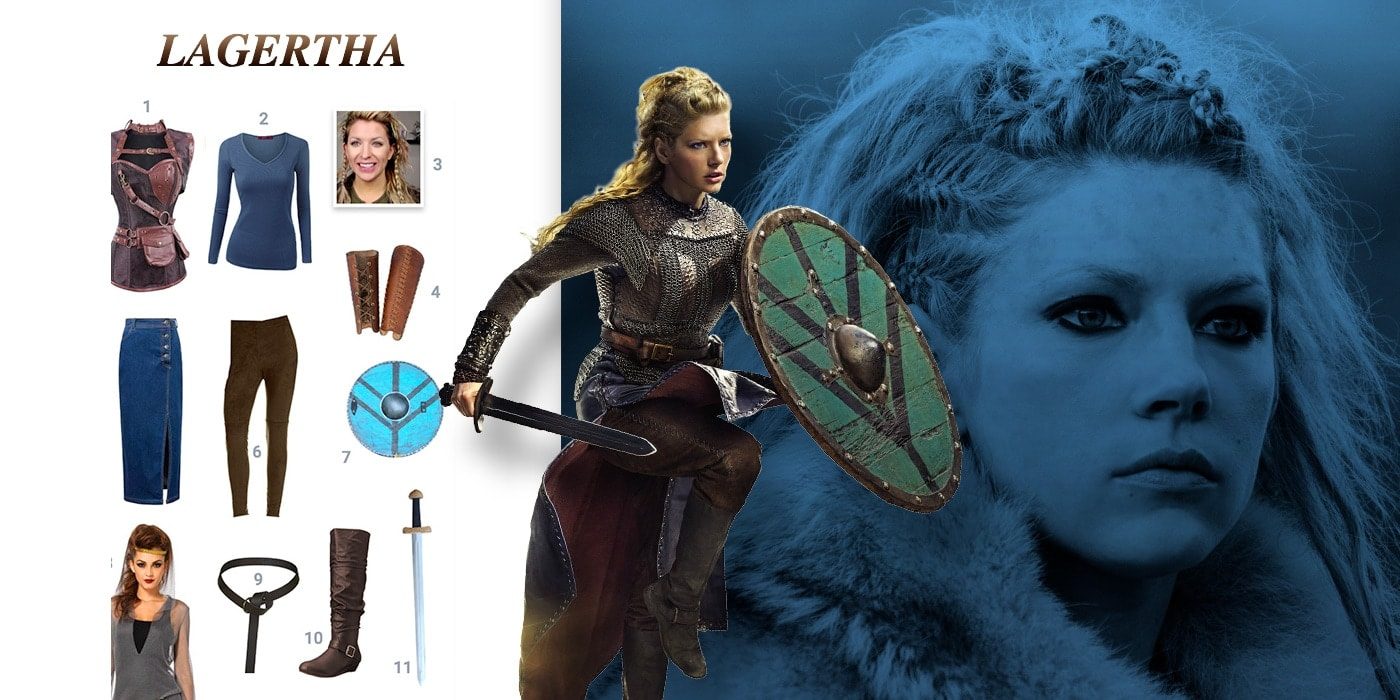 Déguisement discount viking lagertha