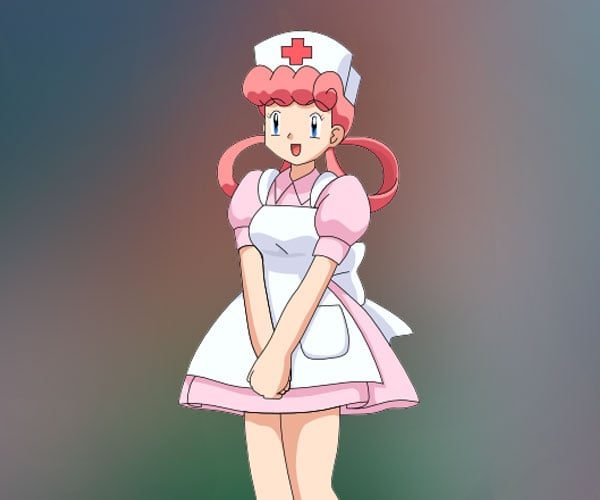 Nurse Joy Cosplay Costume Outfit Pink Dress