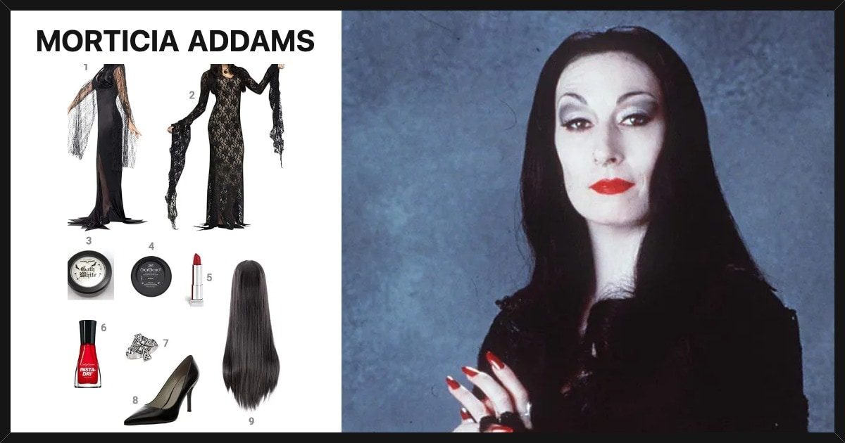 Dress Like Morticia Addams Costume. morticia addams halloween costume. 