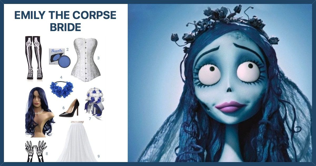 Cosplay the Victorian style of Emily the Corpse Bride from the stop-motion ...