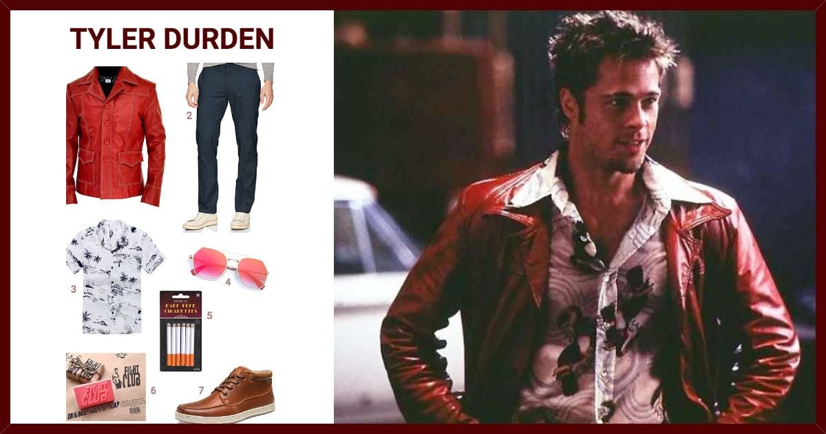  Fight Club Tyler Durden Costume Smart Real Leather