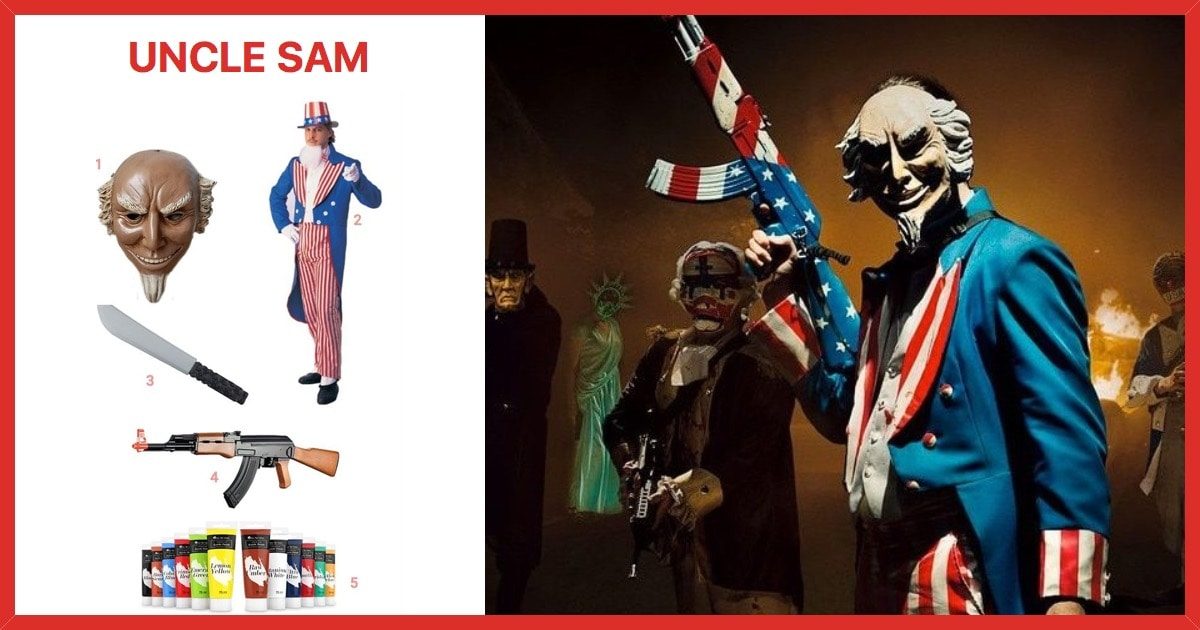Uncle Sam Horror Patriot Costume The Purge