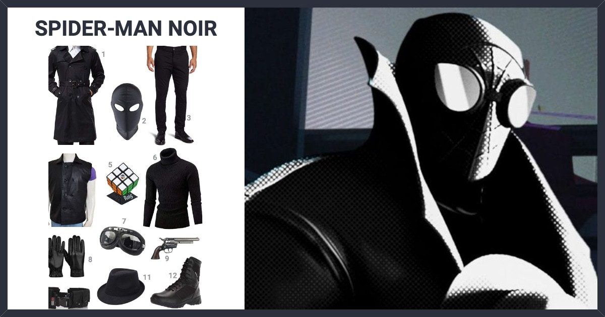 Dress Like Spider-Man Noir (Into The Spider-Verse) Costume | Halloween And  Cosplay Guides