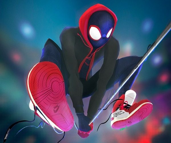 Miles morales 2025 suit with hoodie