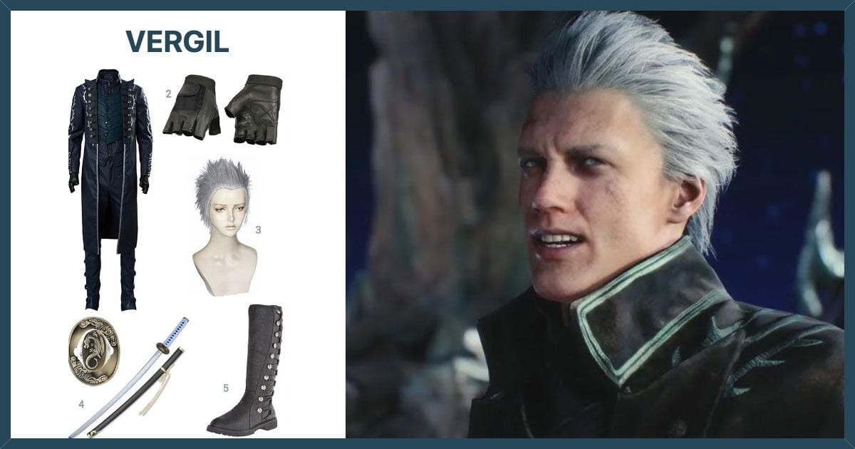 Cosplay Game Devil May Cry 5 Vergil Dante Nero Costume Boots Halloween  Outfits