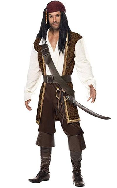simple pirate costume men