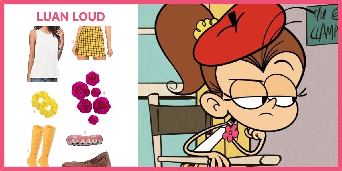 costume guide for dressing up like Luan Loud, Nickelodeon’s funniest pranks...