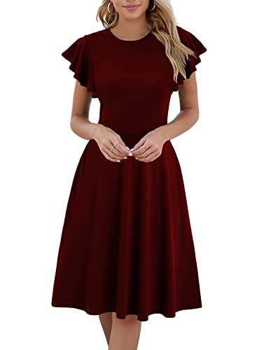 Burgundy Party Dress
