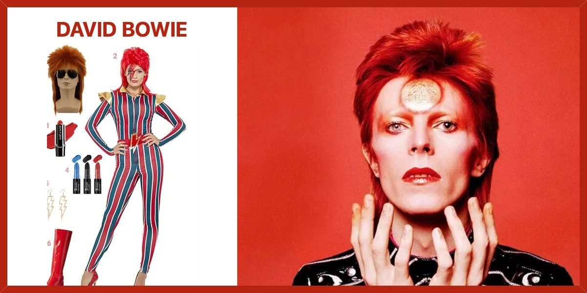 Dress Like David Bowie as ”Ziggy Stardust” Costume Halloween and