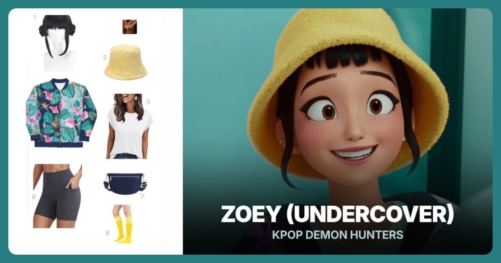 Zoey costume clothing and accessories