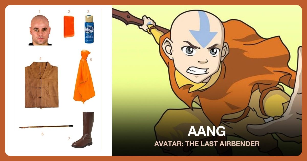 Aang costume outfit and accessories