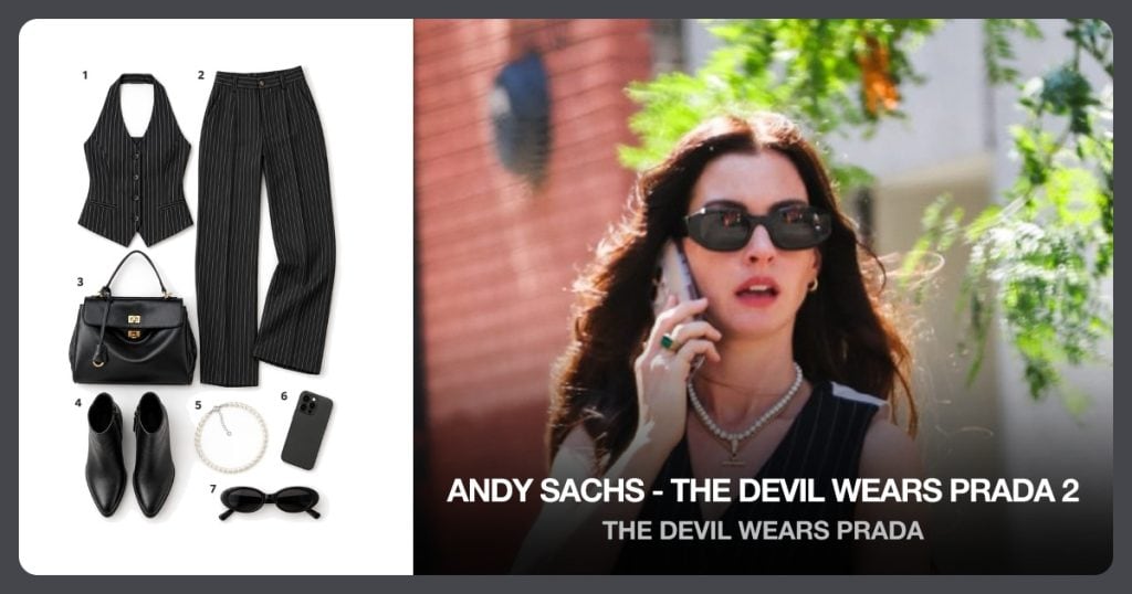 Andy Sachs costume clothing and accessories