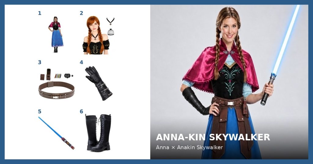 Anna-Kin Skywalker costume clothing and accessories