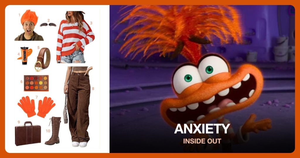 Anxiety Costume outfit and accessories