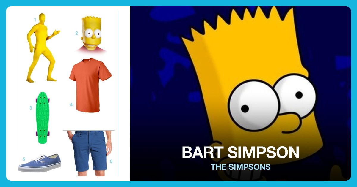 Bart Simpson costume outfit and accessories