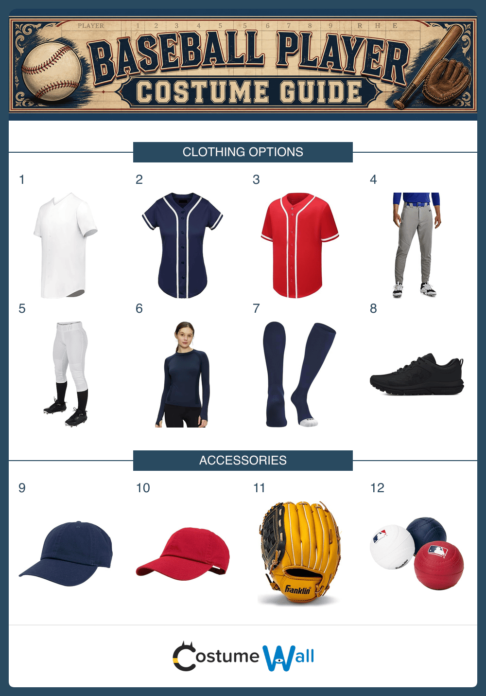 Baseball Player Costume Guide