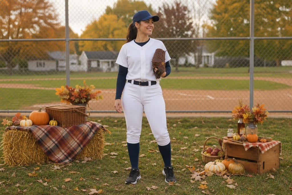 White-and-Navy Player costume outfit