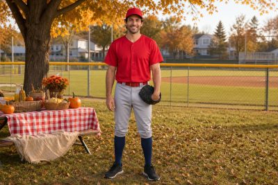 Red Practice Player costume outfit