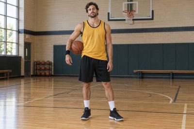 Gold Varsity Player costume outfit
