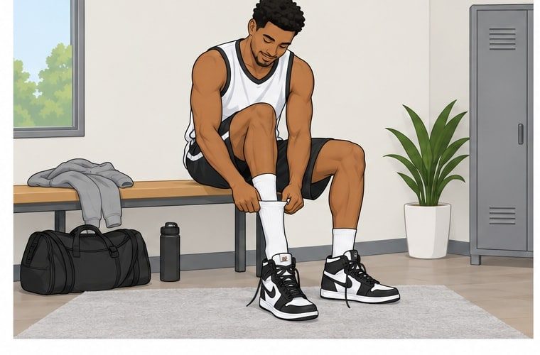 Add socks and sneakers