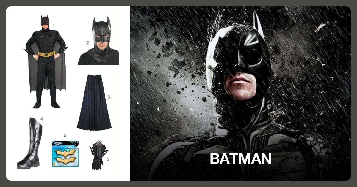 Batman costume outfit and accessories