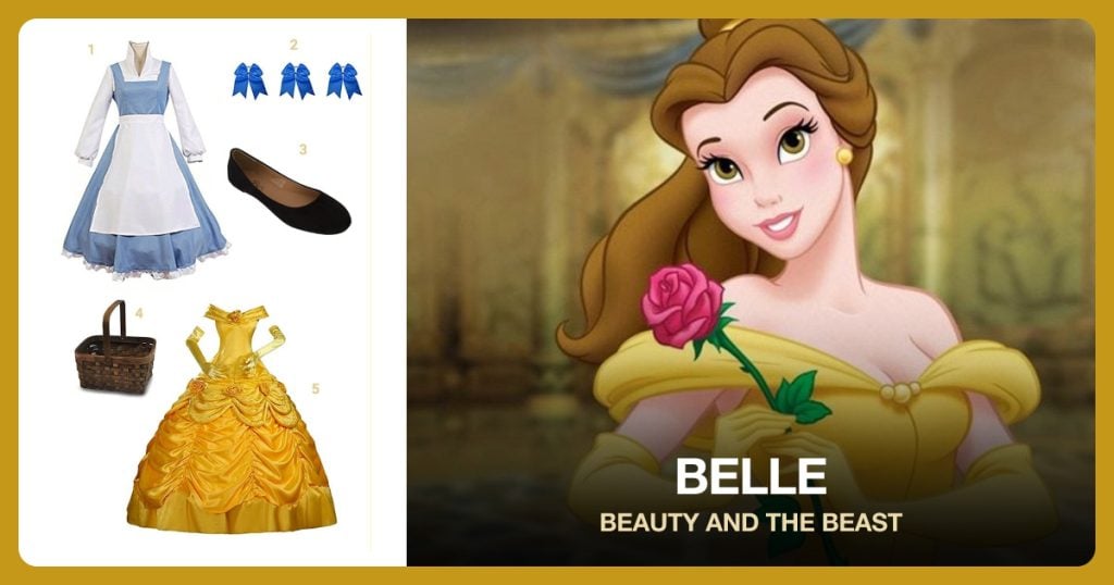 Belle Costume Guide outfit and accessories