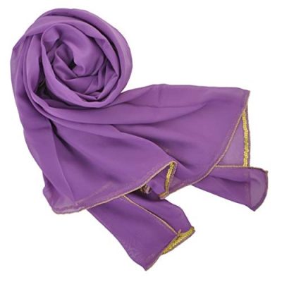 Purple Chiffon Dance Veil