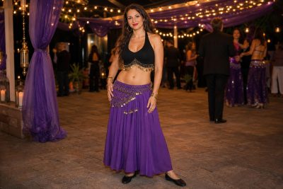 Purple Skirt & Black Crop Top costume outfit