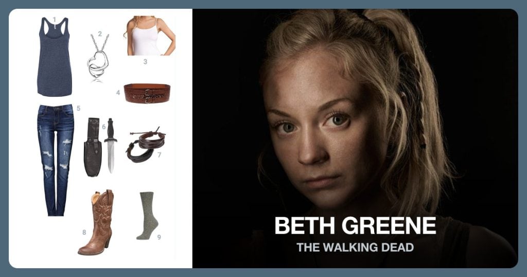 Vintage Navy Racerback Tank, Double Heart Pendant Necklace and Basic Cotton Tank Top beside Beth Greene