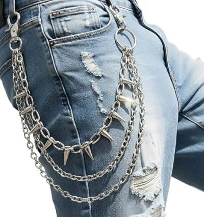 SABOZE Silver Wallet Chain