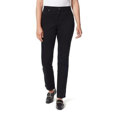 Gloria Vanderbilt Black Tapered Jeans
