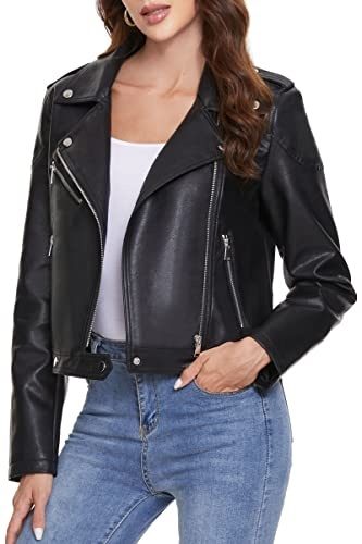 Fahsyee Black Moto Jacket