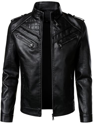 Hood Crew Faux Leather Moto Jacket