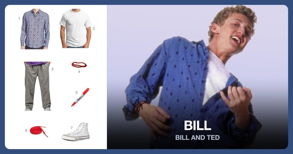 Ben Sherman Long Sleeve Button Down Shirt, Hanes White EcoSmart Tee and Relaxed Cargo Utility Pants beside Bill