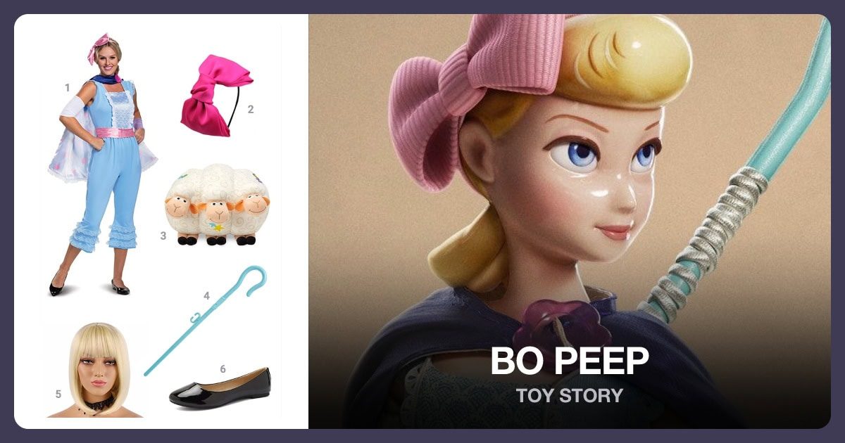 Bo Peep costume outfit and accessories
