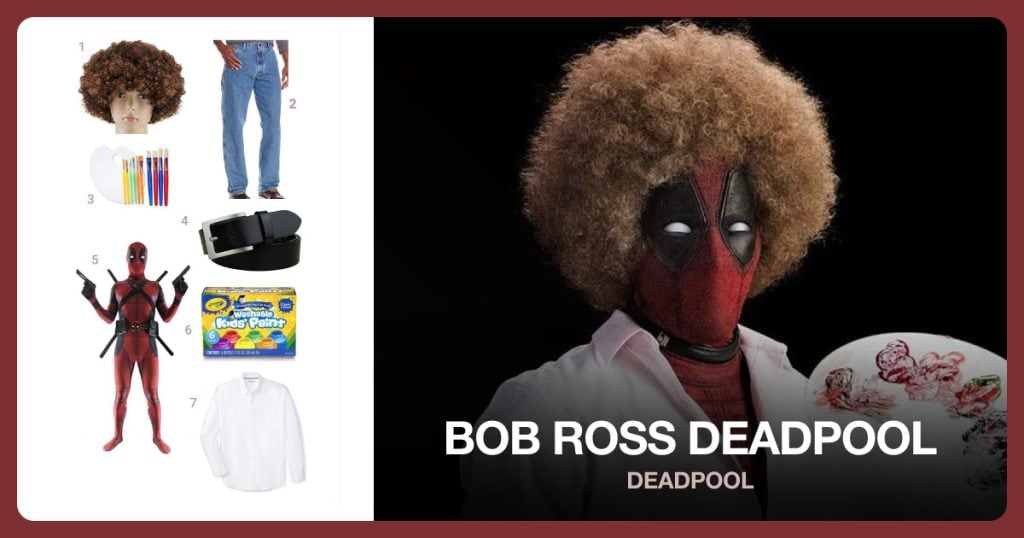 Bob Ross Deadpool Costume