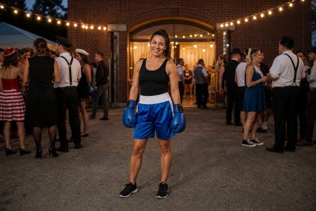 Blue Corner Boxer costume outfit