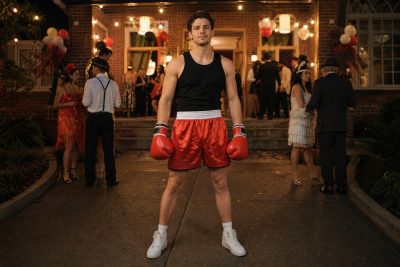 Red Corner Boxer costume outfit