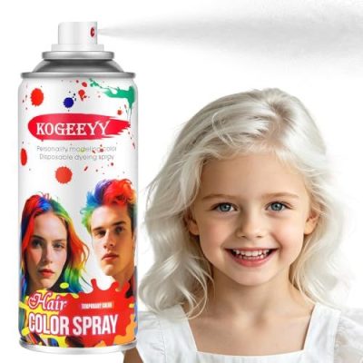 White Temporary Hair Spray