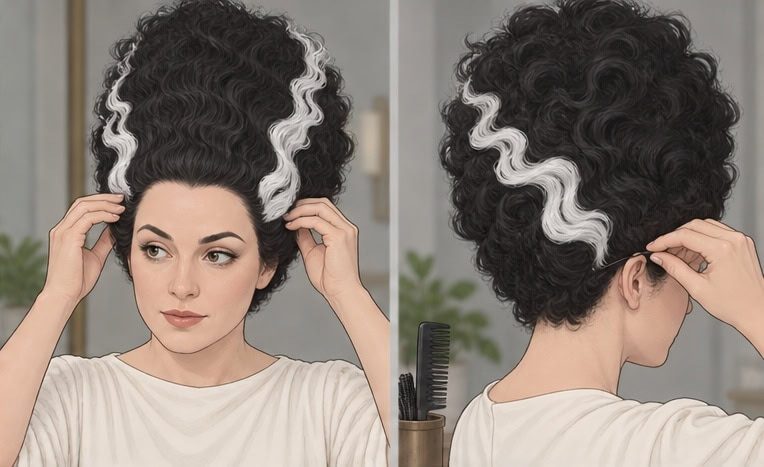 Prepare the beehive wig
