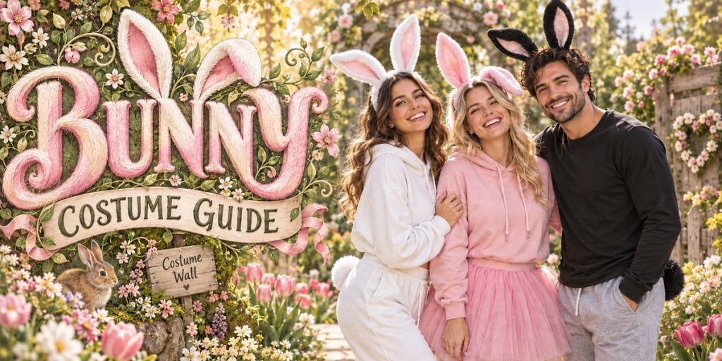White Fleece Hoodie, Pink Fleece Hoodie, Black Long Sleeve Shirt and White Fleece Joggers beside Bunny